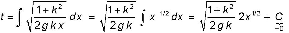 t=integral... for ramp